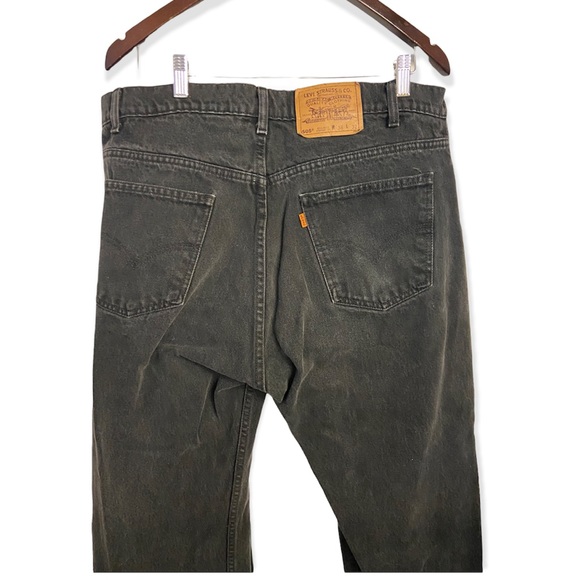 Vintage 505 Levi’s Orange Tab Black Straight Leg Jeans - Picture 12 of 16